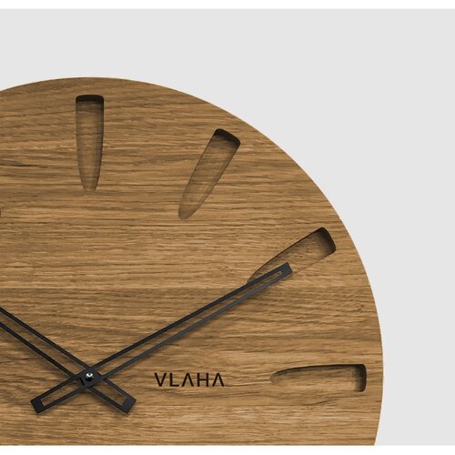 VLAHA VCT1022 Eichenuhr Grand Schwarz, Durchmesser 45 cm