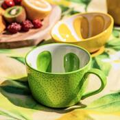 Altom Set of ceramic jumbo mugs Tropicana lime 470ml, 2 pcs