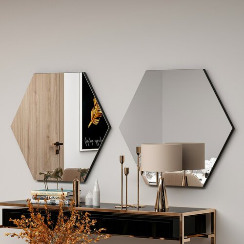 Zeo Black tükör 60 x 70 cm
