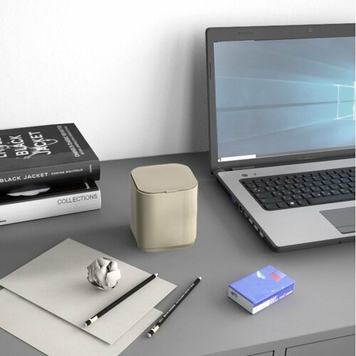 GEDY 630866 Seventy namizni koš za smeti, 1,2 l,bež