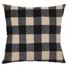 Подушка Retro Check, бежево-чорний, 40 x 40 см