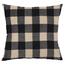 Подушка Retro Check, бежево-чорний, 40 x 40 см
