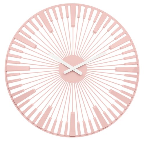 Koziol Nástěnné hodiny Piano růžová, pr. 45 cm
