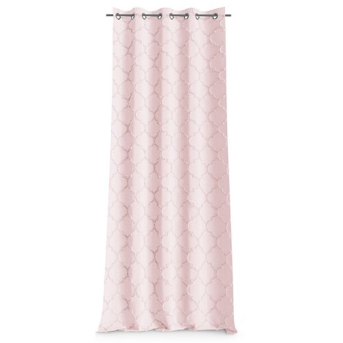 AmeliaHome Vorhang Delva Pleat Rosa, 140 x 250 cm