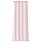 AmeliaHome Delva Pleat függöny, rózsaszín, 140 x 250 cm