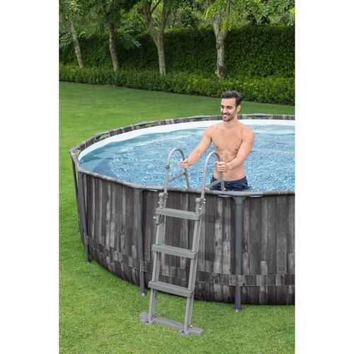 Bestway Nadzemný bazén Steel Pro MAX s filtráciou a schodíkmi, pr. 366 cm, v. 100 cm