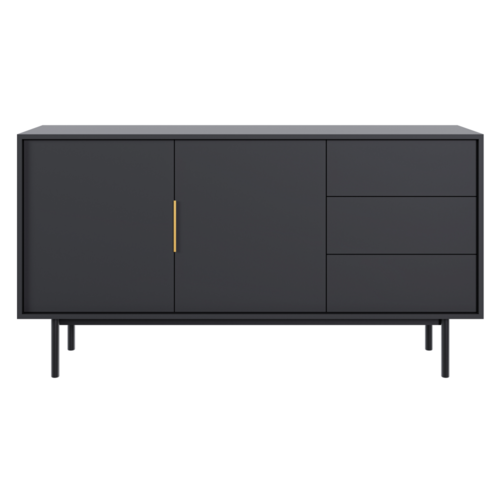 Comodă VIVALA 2D3S, negru