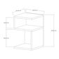 Beistelltisch Carol Anthracite