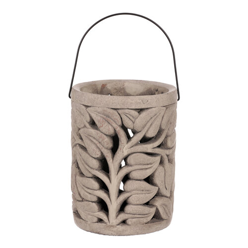Felinar decorativ Folia, 19 x 25 cm, beton