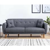 Ausziehbare Couch Aria Dark Grey