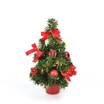 Brăduț decorat de Crăciun Lisa roșu, 30 cm