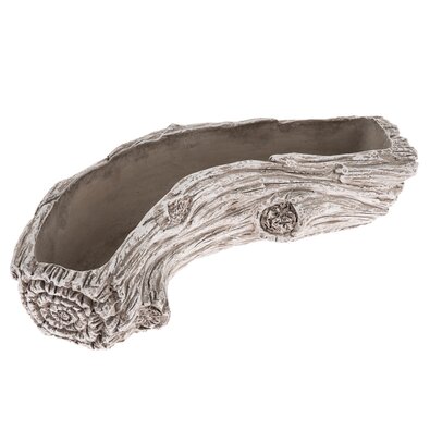 Ghiveci din beton Tree trunk gri, 27 x 13 cm