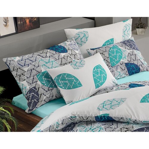 BedTex Bombažno posteljnino Linna turkizna, 140 x200 cm, 70 x 90 cm