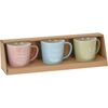 EH 3-dielna sada porcelánových hrnčekov Tea time, 180 ml
