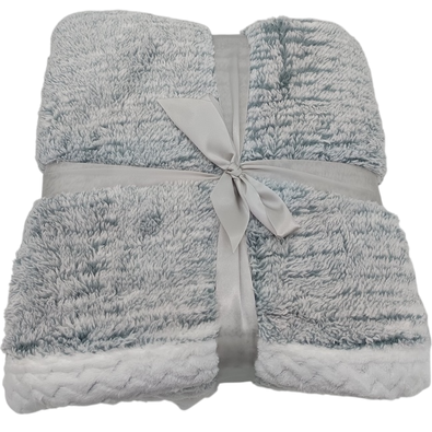 Kocyk z owczej wełny Marmur szary, 150 x 200 cm