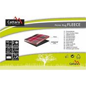 Pătură picnic Cattara Fleece, roşu, 150 x 135 cm