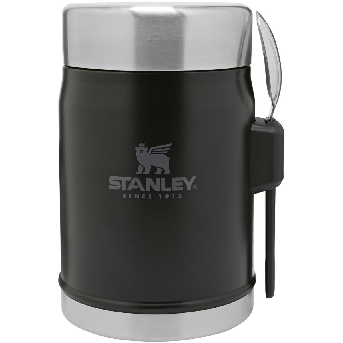 STANLEY termoska jídelní 400ml se lžící/vidličkou černá mat