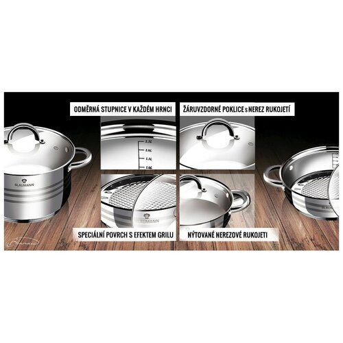 Set de oale de gătit Blaumann Gourmet Line cu 12piese