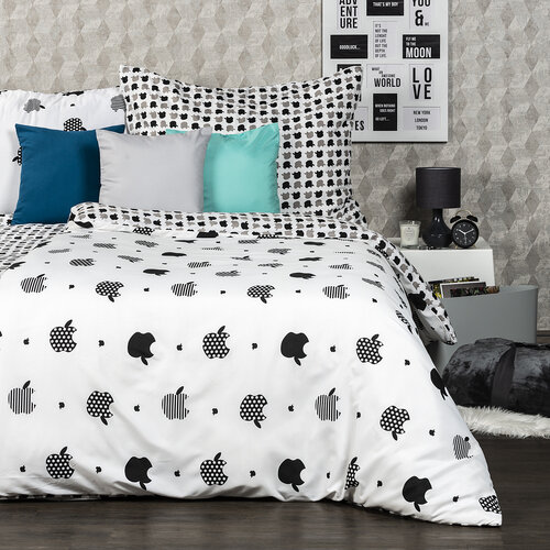 Lenjerie de pat micro 4Home Black fruit, 140 x 200 cm, 70 x 90 cm