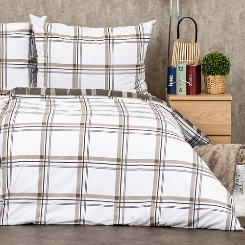 Lenjerie de pat 4Home Scotch, din bumbac, 140 x 200 cm, 70 x 90 cm