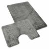 Set de covorașe de baie Kvalitex Cadru gri, 60 x 100 cm, 60 x 50 cm