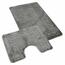 Set de covorașe de baie Kvalitex Cadru gri, 60 x 100 cm, 60 x 50 cm