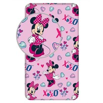 Detské bavlnené prestieradlo Minnie "XOXO", 90 x 200 cm Detské bavlnené prestieradlo Minnie "XOXO", 90 x 200 cm