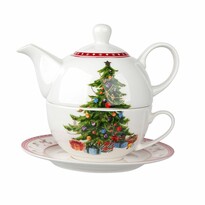 Altom Porcelanowy zestaw do herbaty dla 1 osoby Christmas tree