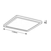 Plafonieră Rabalux 7775 Inverness LED SMART, de exterior, alb-negru