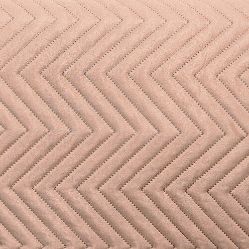 4Home Tagesdecke Doubleface Hellbraun/Braun, 140 x 240 cm, 1 Stück 40 x 40 cm