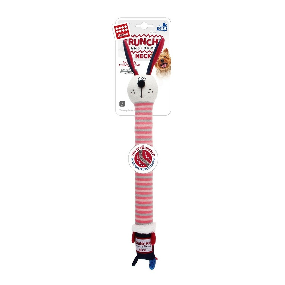 GiGwi Plüssjáték ropogós nyakkal Plush Friendznyúl S, 33,5 x 5,5 x 3,5 cm akciós termékkép 1