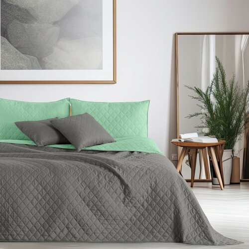 DecoKing Prekriv za postel Axel meta/jeklena, 170x 210 cm