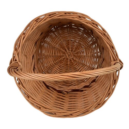 Плетений кошик для фруктів Збирач, лущений, діаметр 30 см