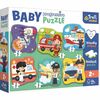 Baby puzzle Trefl Meserii și mașini, 6în1(2-6 bucăți)