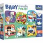 Baby puzzle Trefl Meserii și mașini, 6în1(2-6 bucăți)