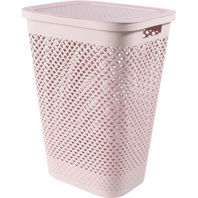 Curver Pure szennyeskosár 55 l, rózsaszín