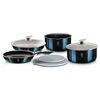 Berlinger Haus 9-delni set posode z odstranljivimročajem Aquamarine Metallic Line