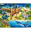 Larsen Puzzle Dinosaury z obdobia Kriedy, 57 dielikov