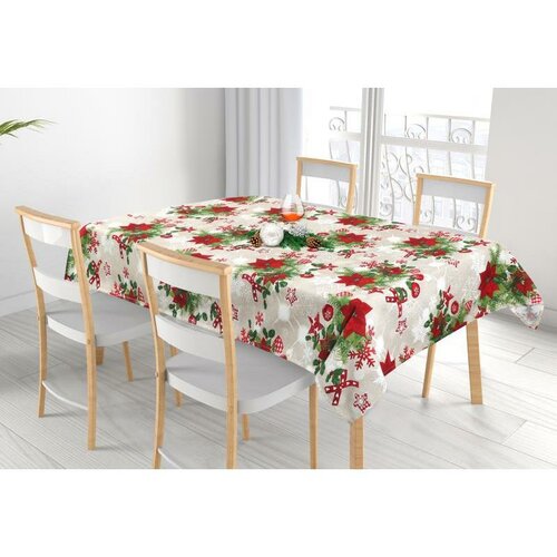 Față de masă Bellatex Poinsettia roșu , 70 x 70 cm