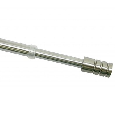 Kihúzható vitrázsrúd 10 mm henger rozsdamentes acél , 40 - 65 cm