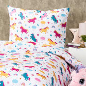 4Home Dětské bavlněné povlečení Unicorn, 140 x 200 cm, 70 x 90 cm