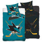 Lenjerie de pat luminoasă NHL San Jose Sharks, bumbac, 140 x 200 cm, 70 x 90 cm