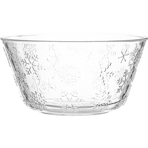 Altom Sada 6 skleněných misek Snowflakes 13 cm, 400 ml