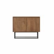 Skříňka Zuri Walnut and Black