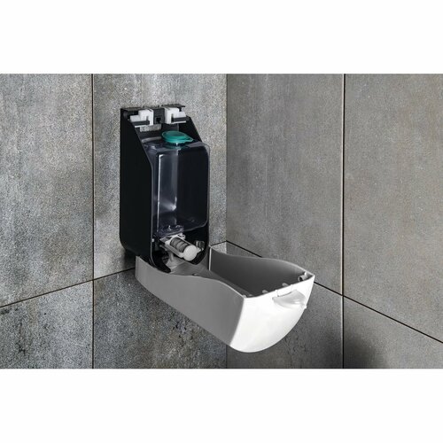 AQUALINE 1319-73 Emiko dozirnik za tekoče milo,stenski 1000 ml, bel