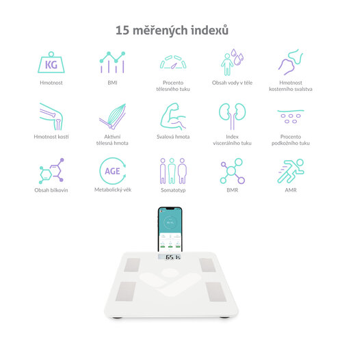 TrueLife FitScale W4 BT intelligens személyimérleg