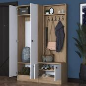 Zestaw do przedpokoju Pone White and Walnut I