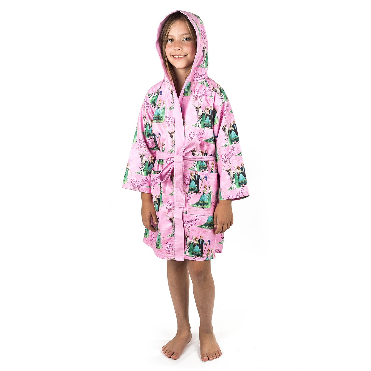 Jerry Fabrics Dětský župan Ledové království Frozen, 6 - 8 let, 6 - 8 let