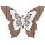 Dřevěná závěsná dekorace Motýlí mámení, bílá