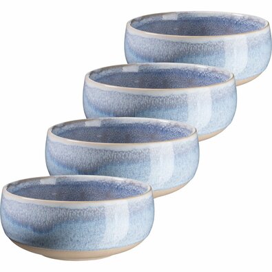 Mäser Zestaw 4 misek do zupy AQUATA – 14 cm, niebieski